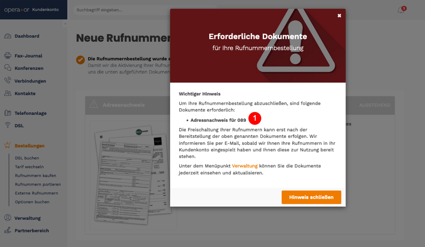 Erforderliche Dokumente