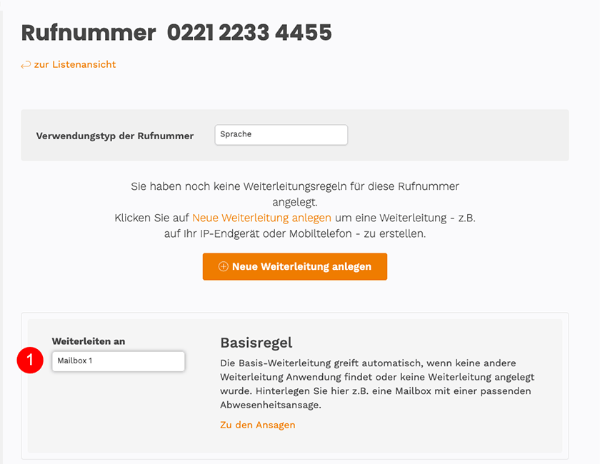 Operator Fallbeispiel 2 Änderung der Basisregel