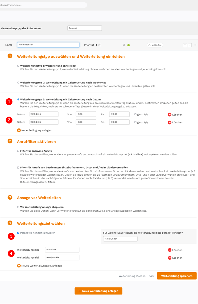 Operator Fallbeispiel 2 Feiertagsregelung Schritt 1