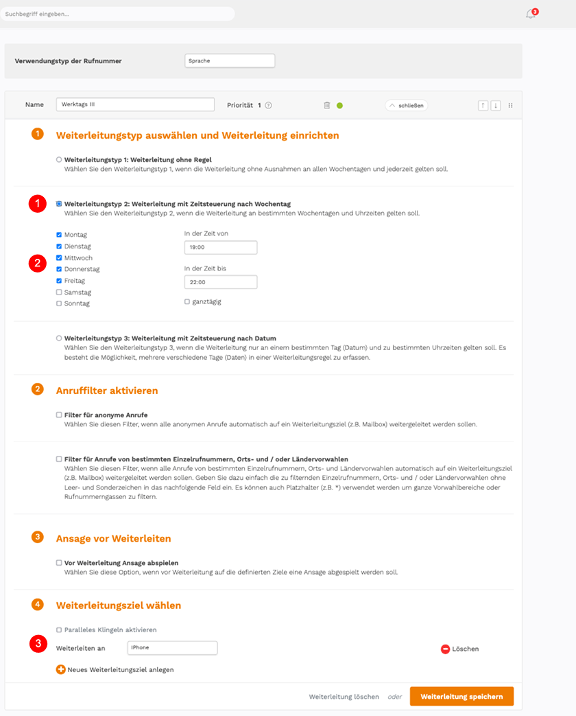 Operator Fallbeispiel 2 Werktagsregelung Schritt 3
